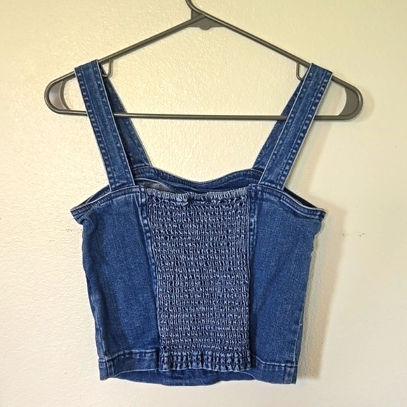 Vero Moda Denim Sandy Cutline Top Size XS - Picture 3 of 6